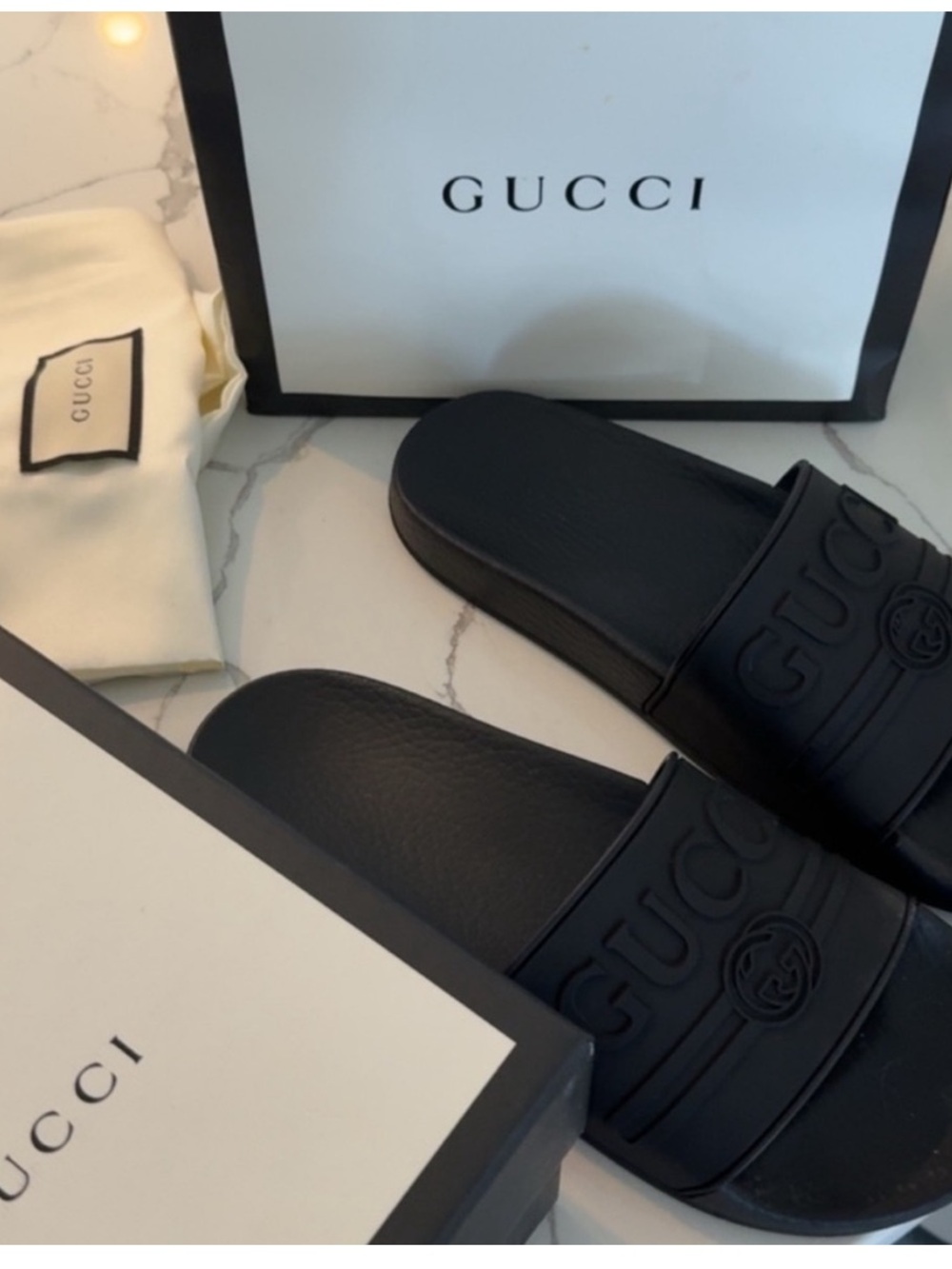 Authentic Gucci Slides with Box & Dustbag